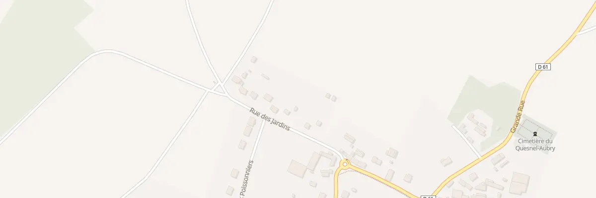 Plan du 11 Rue des Jardins au Quesnel-Aubry