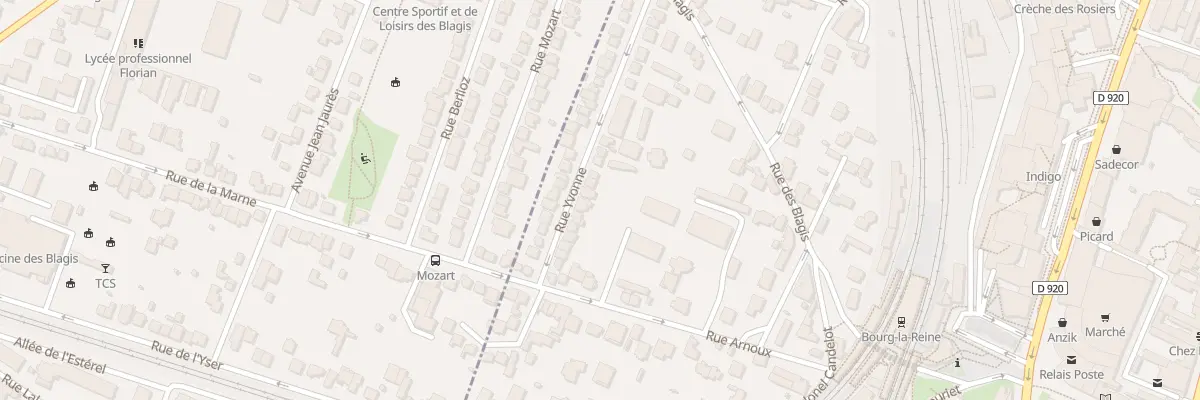 Plan du 16 Rue Yvonne à Bourg-la-Reine