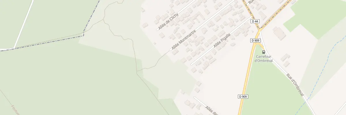 Plan du 35B All Montmartre à Domont