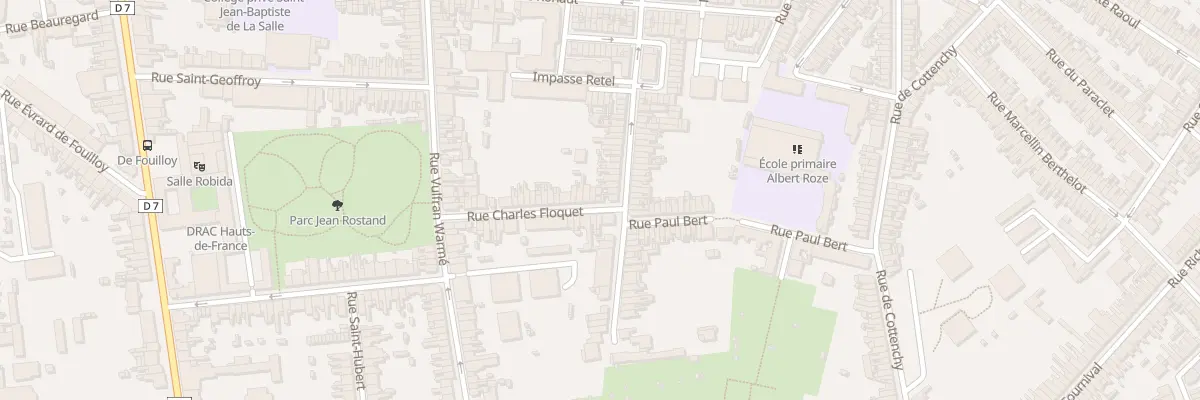 Plan du 45 Rue Charles Floquet à Amiens