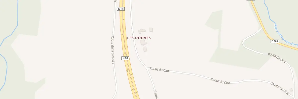 Plan du 5105 Les Douves à Tauriac-de-Naucelle