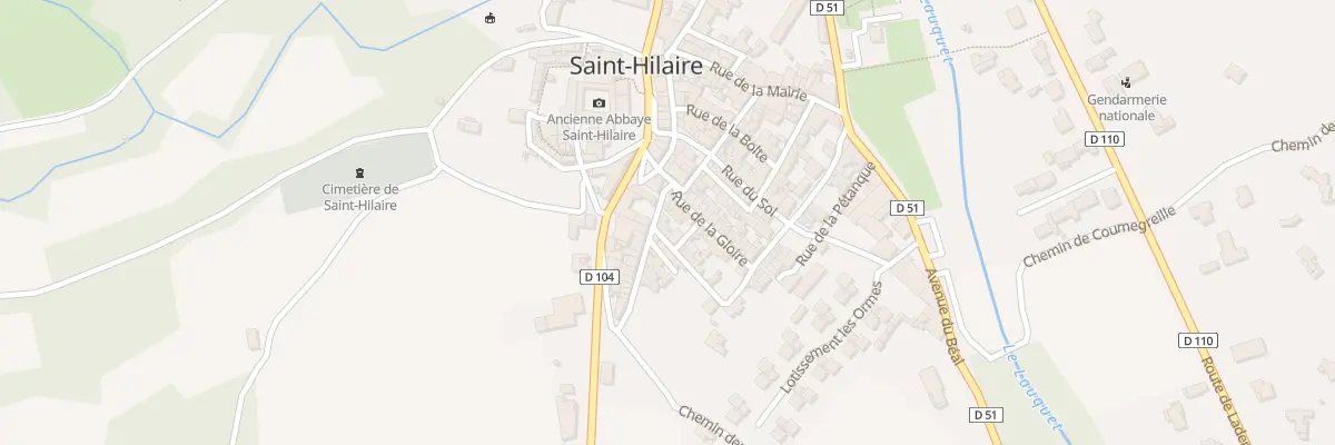 Plan du 1 Rue du Cap de la Ville à Saint-Hilaire