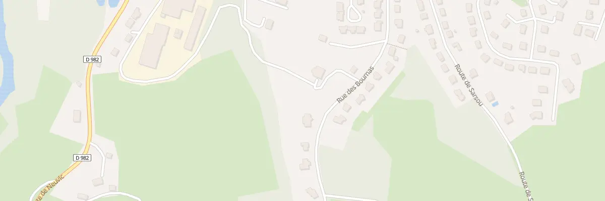 Plan du 9003 Rue des Bournas à Ussel