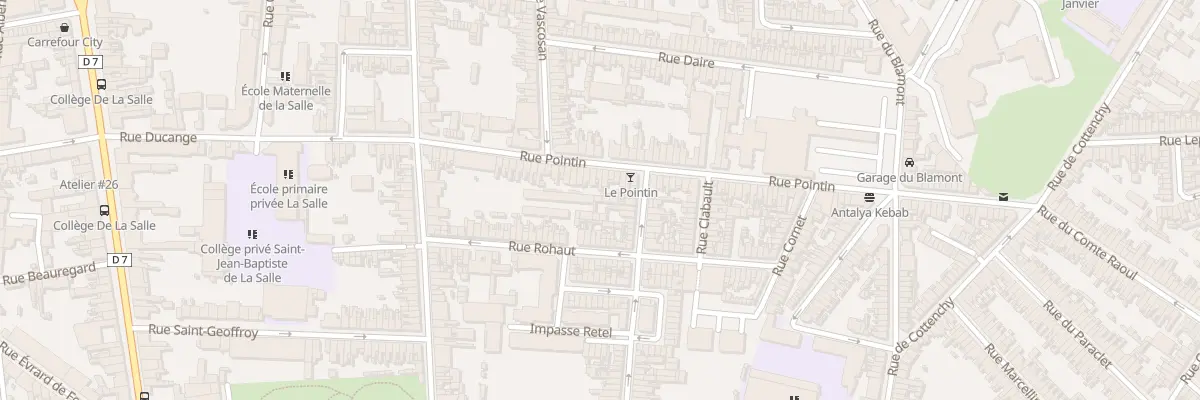 Plan du 6 Rue Coquerel à Amiens