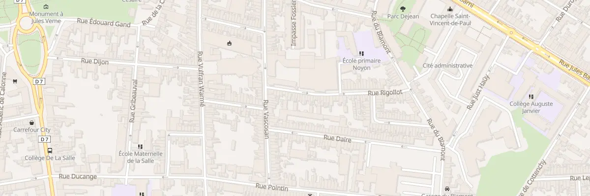 Plan du 18 Rue Rigollot à Amiens
