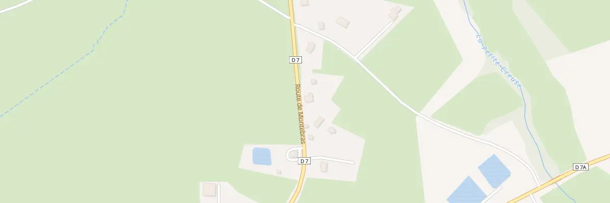 Plan du 5 Rte de Montebras à Soumans