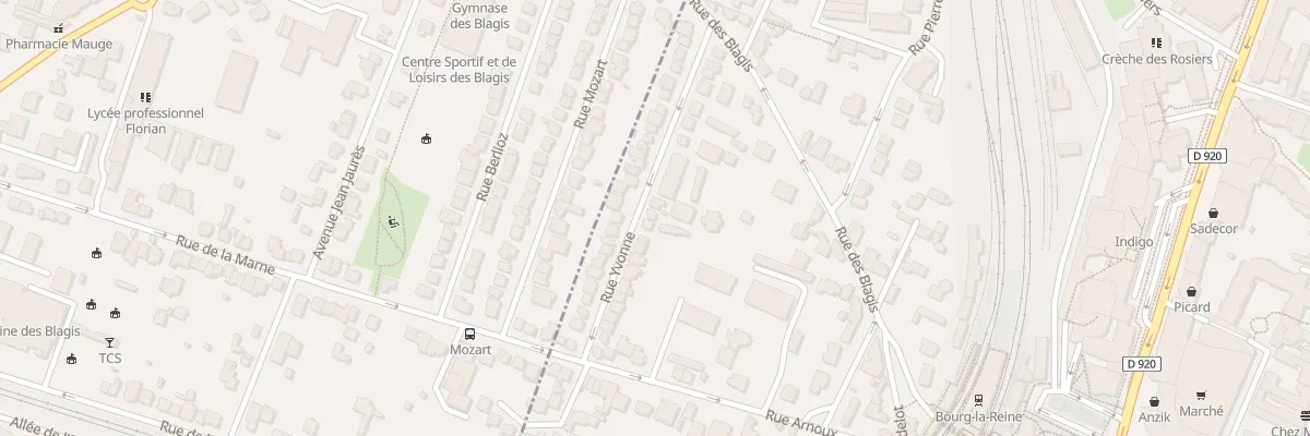 Plan du 24 Rue Yvonne à Bourg-la-Reine