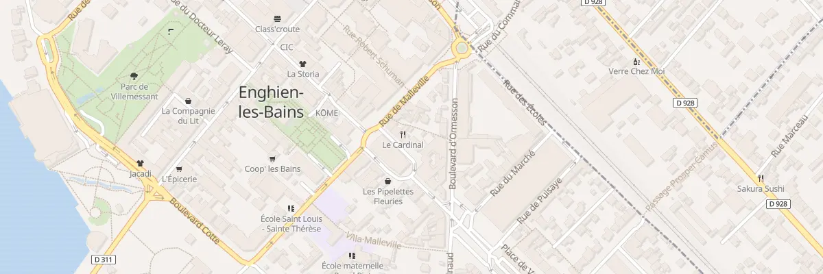 Plan du 6 Pl Cardinal Mercier à Enghien-les-Bains