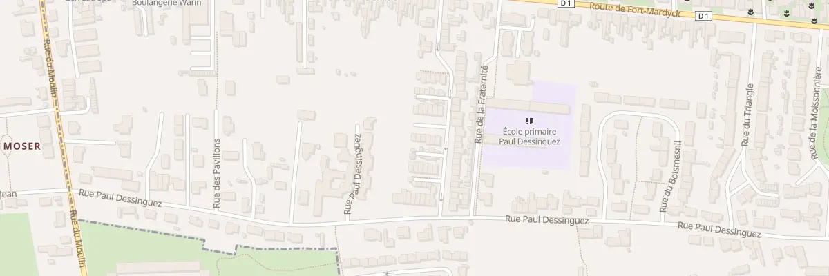Plan du 40 Rue de la Liberté à Dunkerque