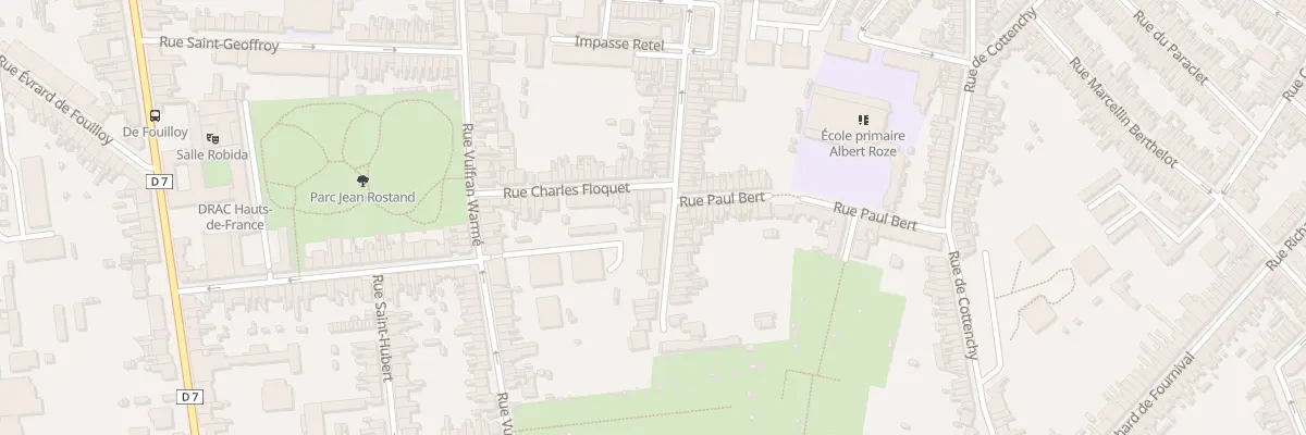 Plan du 86 Rue Coquerel à Amiens