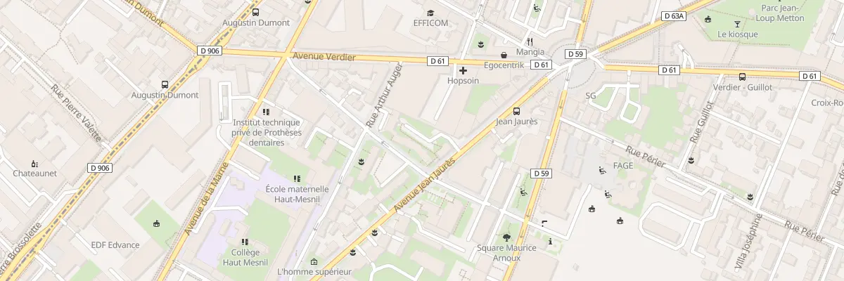 Plan du 88 Av Jean Jaurès à Montrouge