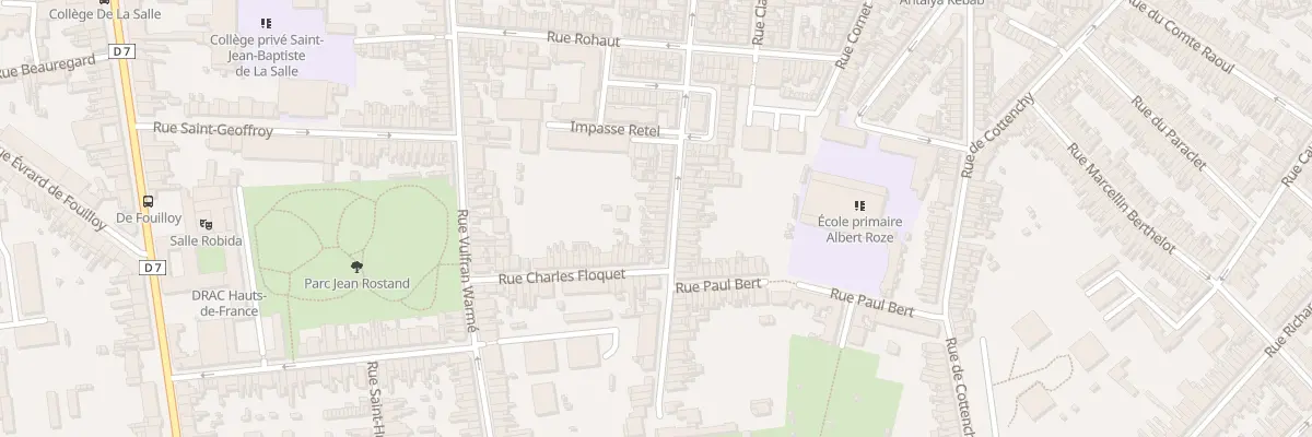 Plan du 64 Rue Coquerel à Amiens