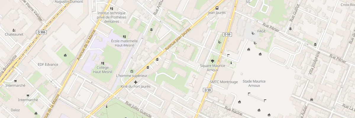 Plan du 103 Av Jean Jaurès à Montrouge