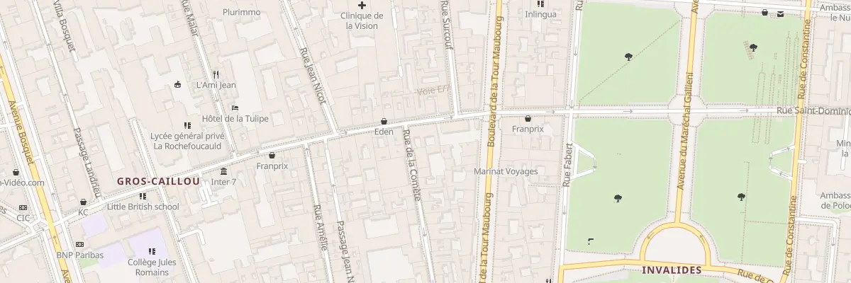 Plan du 75 Rue Saint-Dominique à Paris 7e Arrondissement