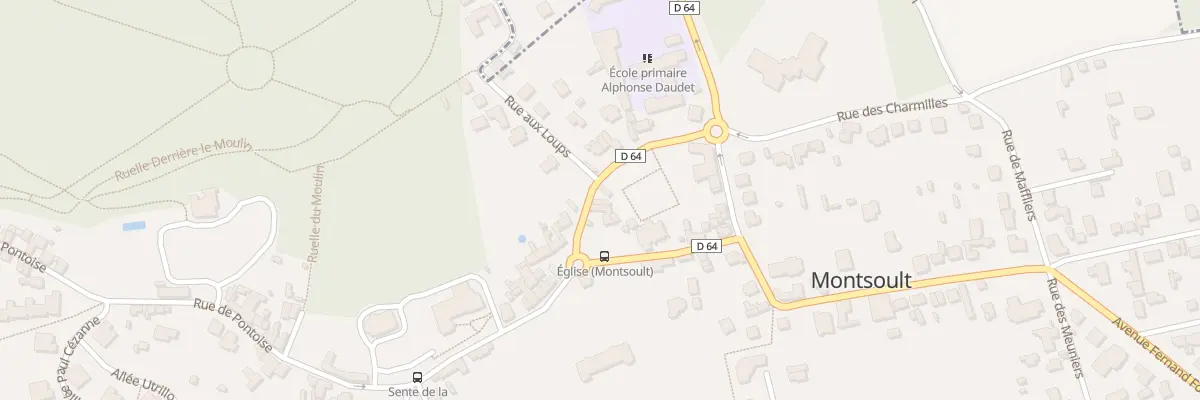 Plan du 6 Rue Alphonse Daudet à Montsoult