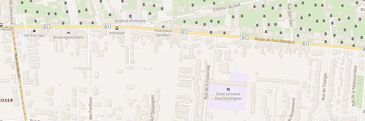 Plan du 4 Rue de la Liberté à Dunkerque