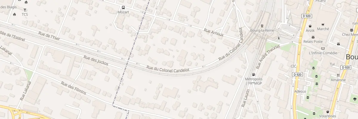 Plan du 22 Rue du Colonel Candelot à Bourg-la-Reine