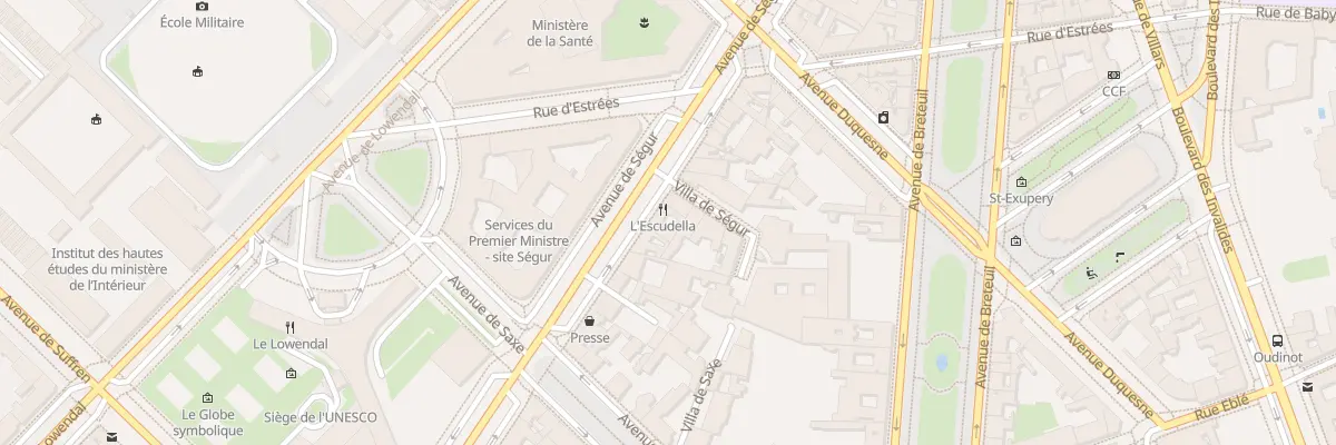 Plan du 43 Av de Ségur à Paris 7e Arrondissement