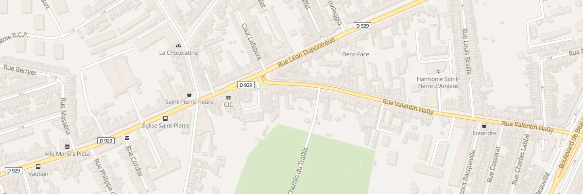 Plan du 22 Rue Valentin Haüy à Amiens
