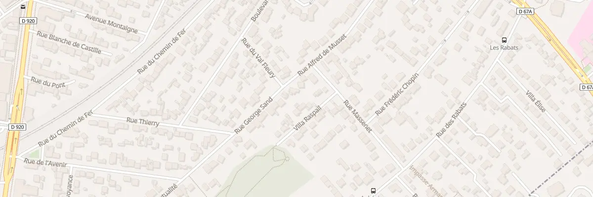 Plan du 3 Rue George Sand à Antony