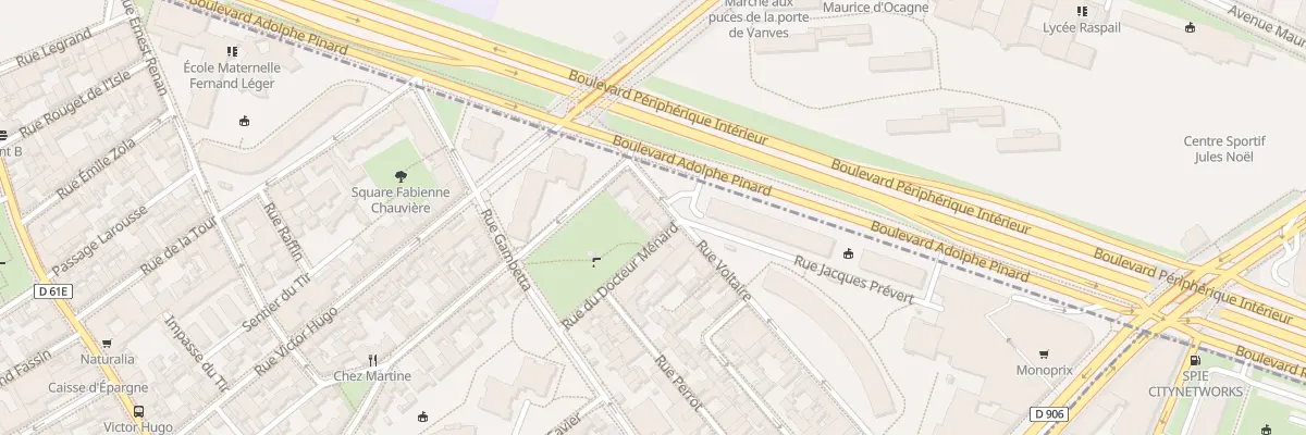 Plan du 6 Rue Voltaire à Malakoff