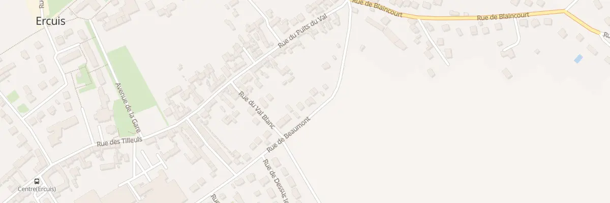 Plan du 403 Rue de Beaumont à Ercuis