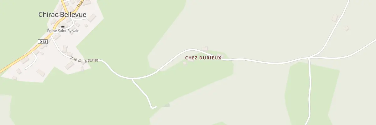Plan du 2 Chez Durieux à Chirac-Bellevue