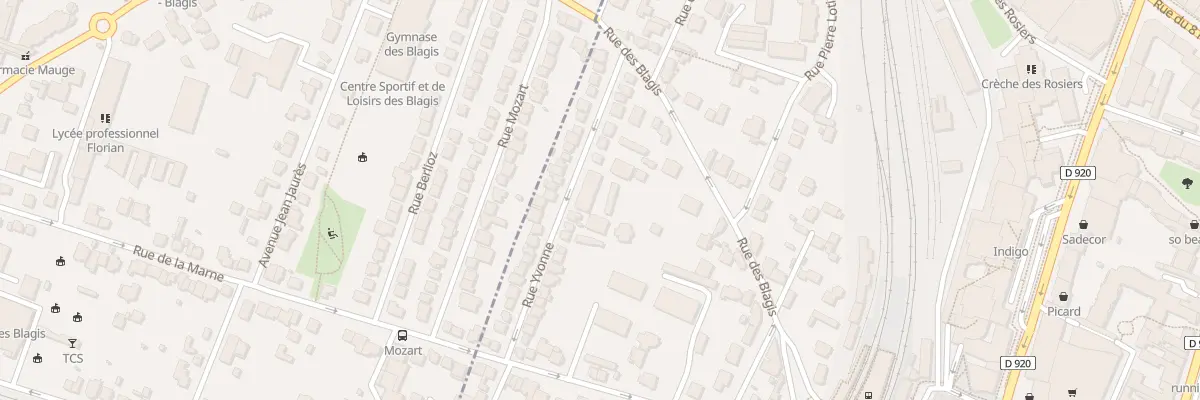 Plan du 28 Rue Yvonne à Bourg-la-Reine