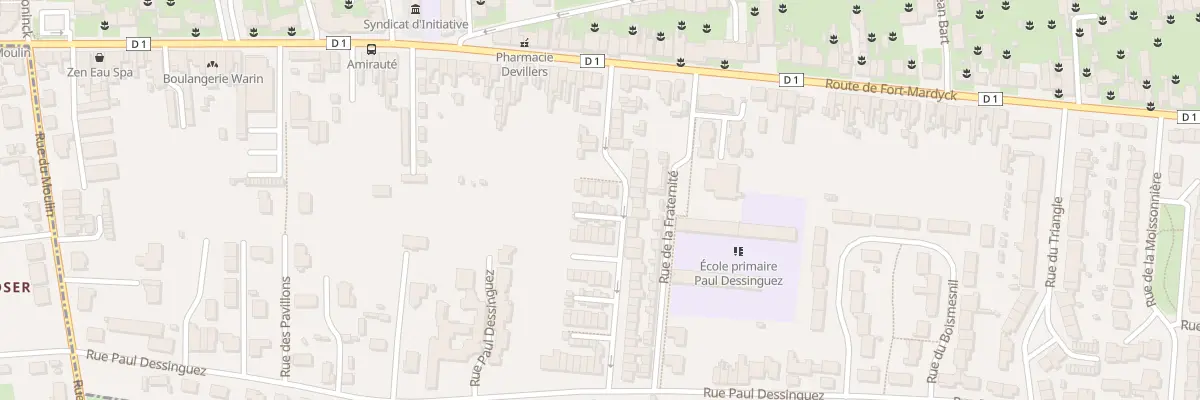 Plan du 10 Rue de la Liberté à Dunkerque
