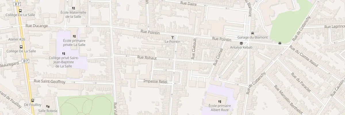 Plan du 20 Rue Coquerel à Amiens