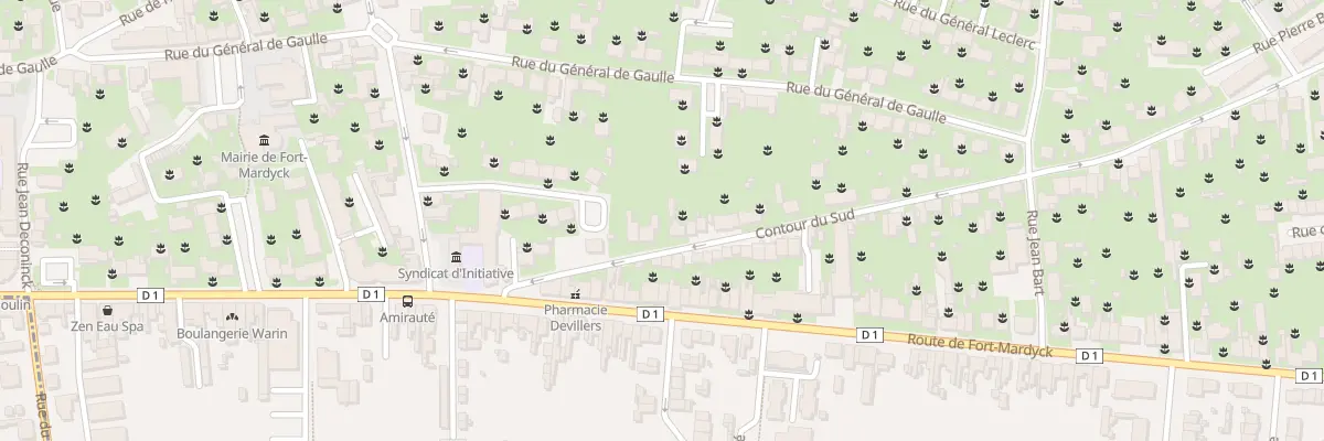 Plan du 40 Rue du Contour du Sud Fm à Dunkerque