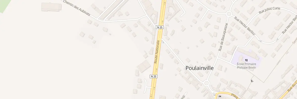 Plan du 223 Rte Nationale à Poulainville