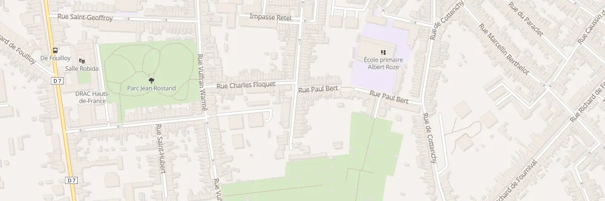 Plan du 73 Rue Coquerel à Amiens
