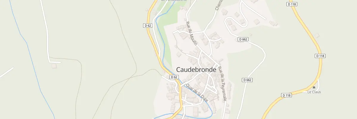 Plan du 30 Le Village à Caudebronde