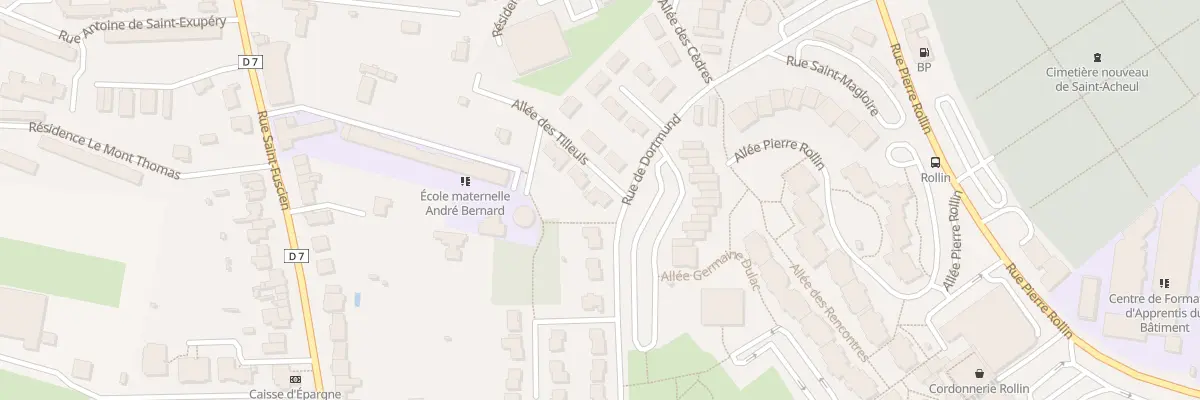 Plan du 1 All des Tilleuls à Amiens