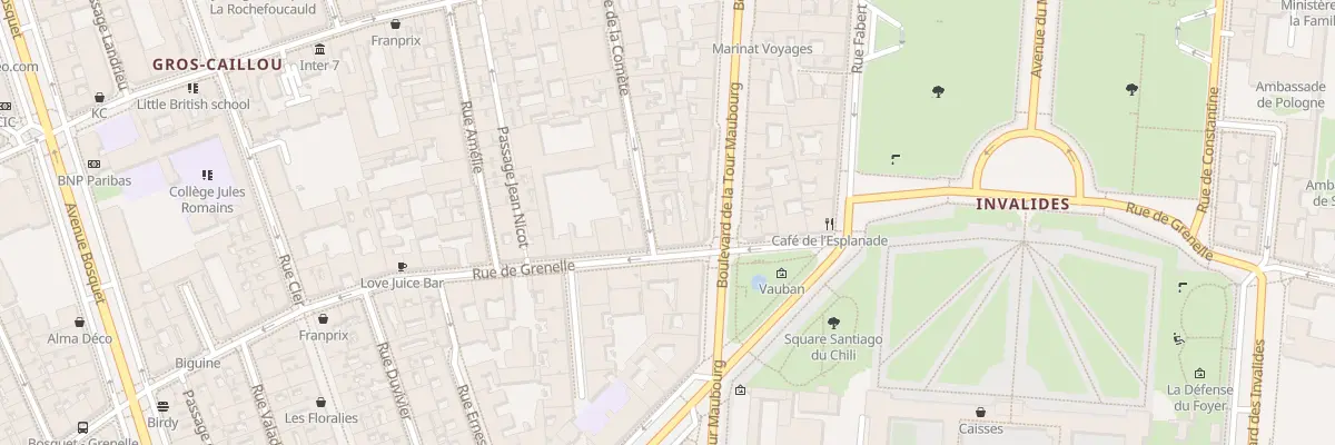 Plan du 160 Rue de Grenelle à Paris 7e Arrondissement