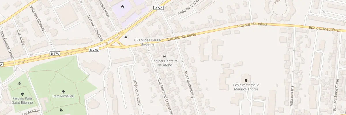 Plan du 43 Rue Hardenberg à Bagneux