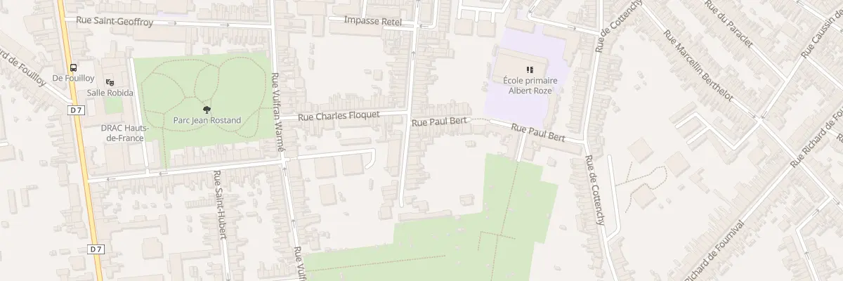 Plan du 75 Rue Coquerel à Amiens