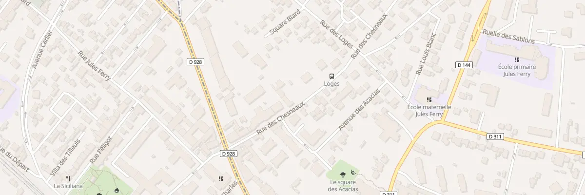 Plan du 94 Rue des Chesneaux à Montmorency