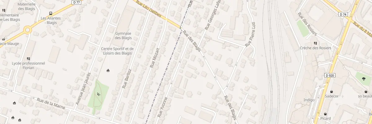 Plan du 40 Rue Yvonne à Bourg-la-Reine