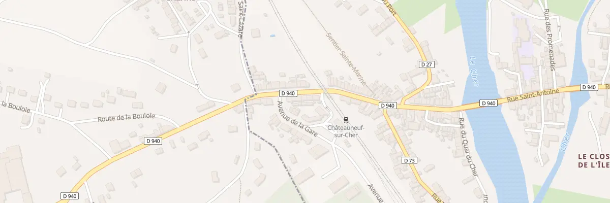 Plan du 36 Rue de Mouzaine à Châteauneuf-sur-Cher