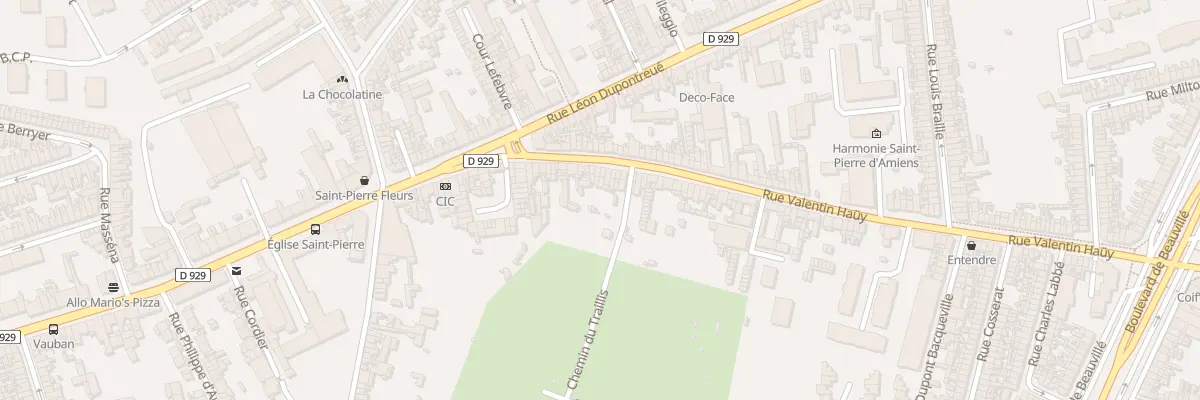 Plan du 34 Rue Valentin Haüy à Amiens