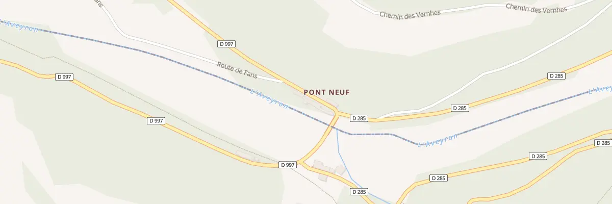 Plan du 5067 Pont Neuf à Belcastel