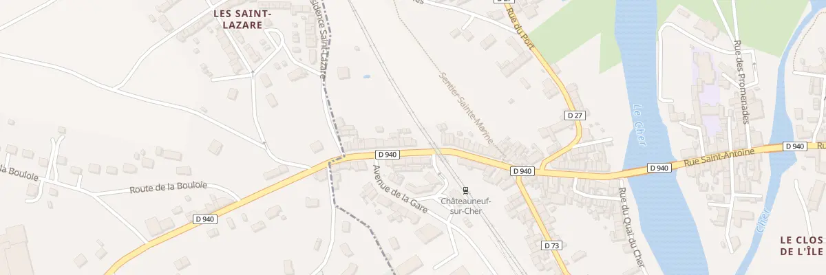 Plan du 55 Rue de Mouzaine à Châteauneuf-sur-Cher