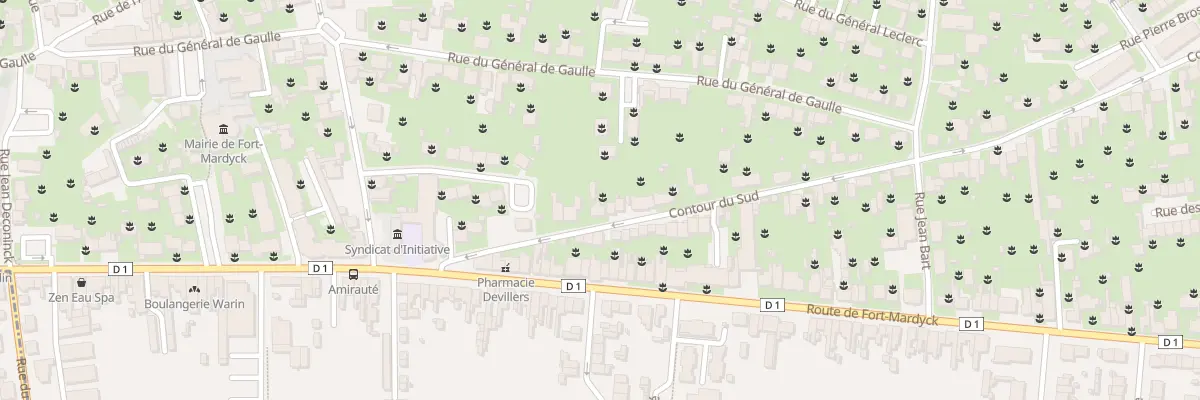 Plan du 38 Rue du Contour du Sud Fm à Dunkerque