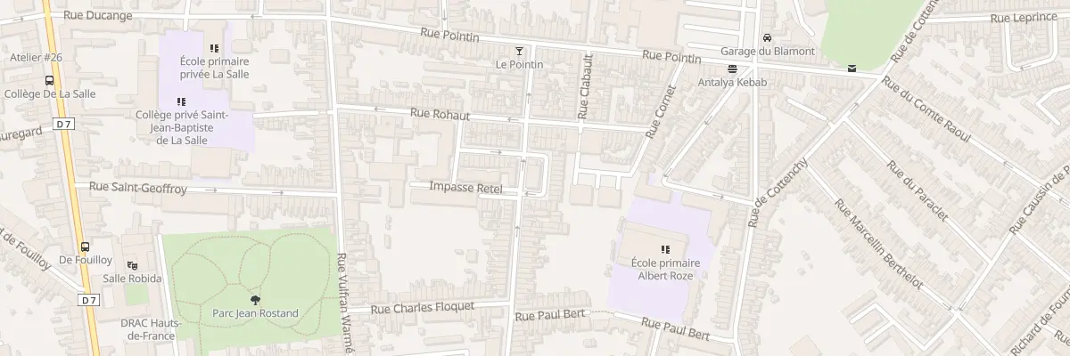 Plan du 23 Rue Coquerel à Amiens