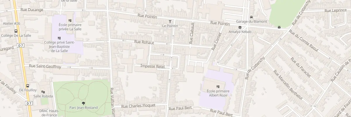 Plan du 21 Rue Coquerel à Amiens