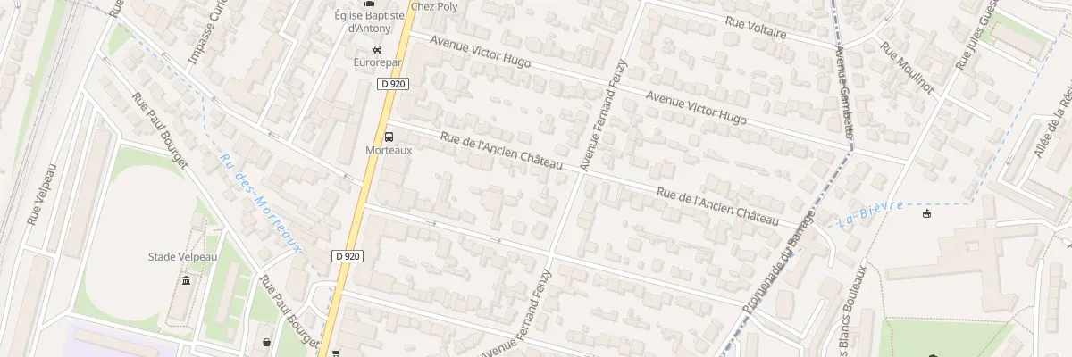 Plan du 20 Rue de l’Ancien Château à Antony