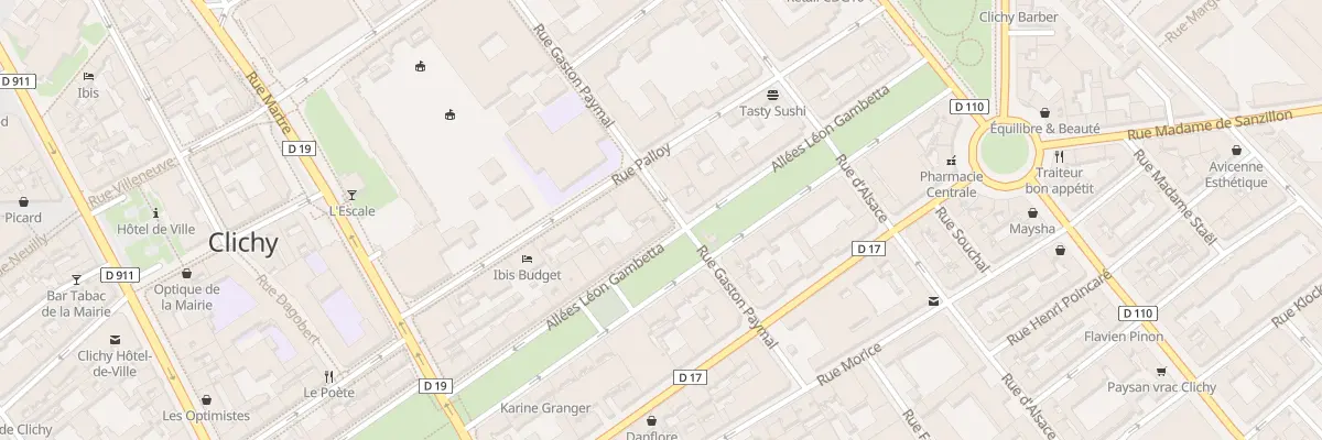 Plan du 23 All Léon Gambetta à Clichy