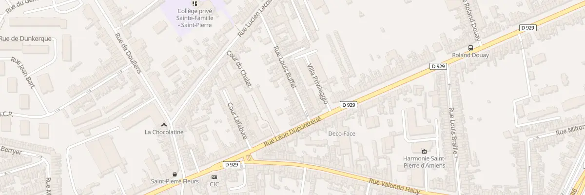 Plan du 11B Rue Louis Ruffel à Amiens